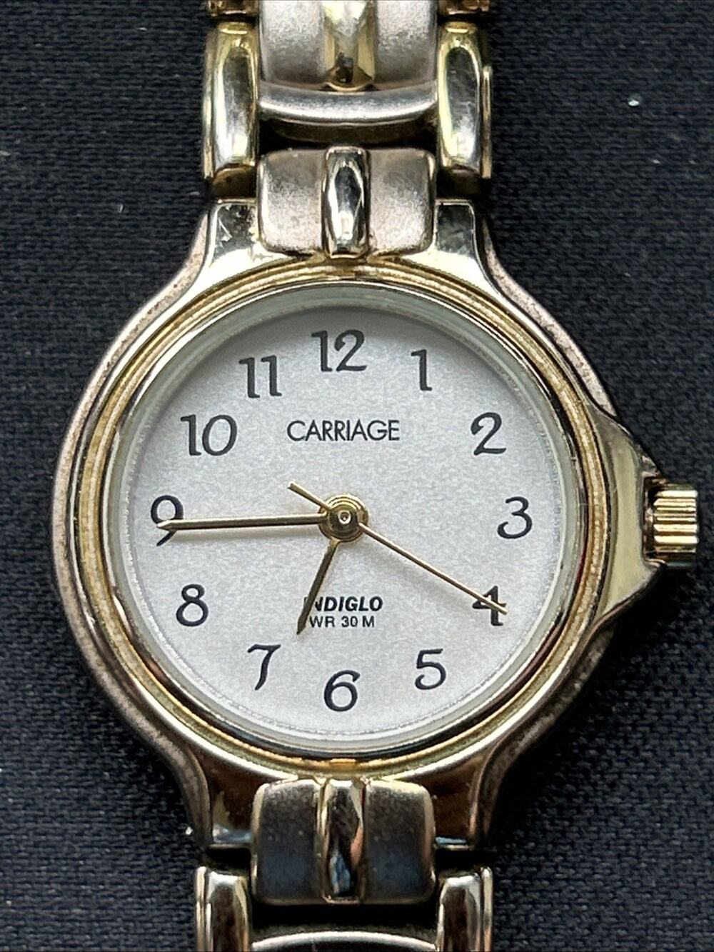Carriage Indiglo Two Tone Women’s Quartz Watch